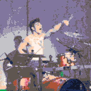Lefteris on the drums